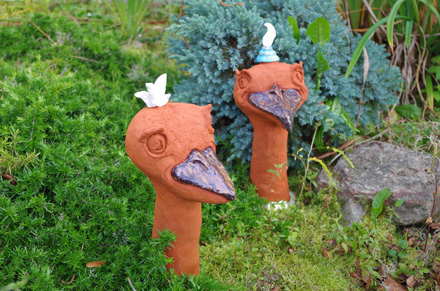 Vogelpaar in Keramik 2